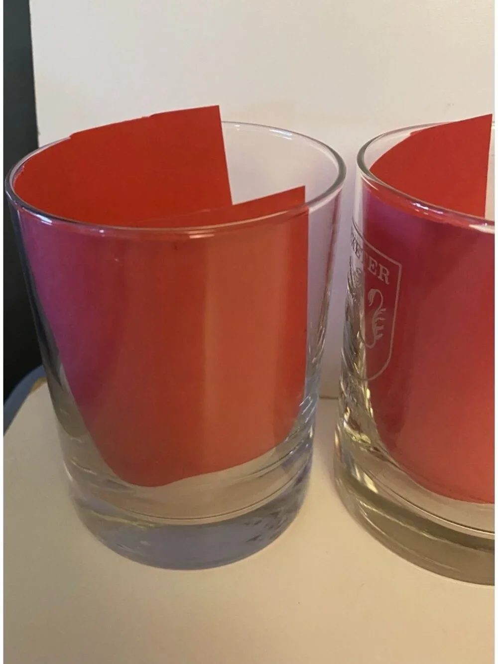 Set of 4 Phillips Exeter Academy 1781 Society Etched Rocks Glasses Low Ball Bar